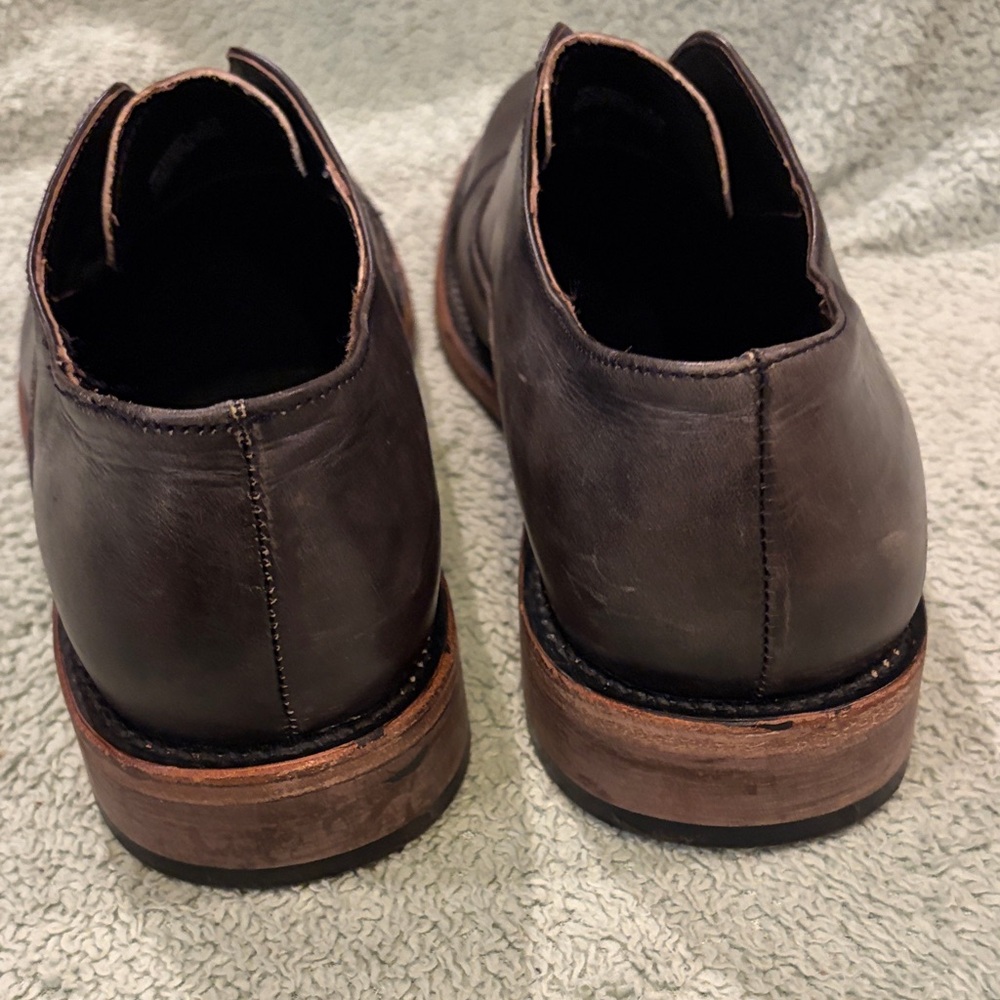 Freebird by Steven Luxury Brown Leather Dress Shoes sz 12 - Picture 6 of 9